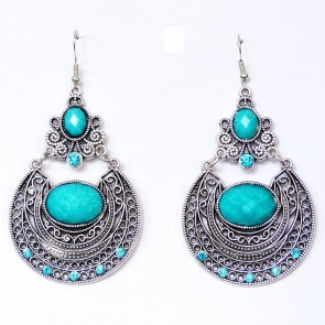 Foreign Trade of the Original Single European and American Popular Retro Hollow Carved Palace Earrings 