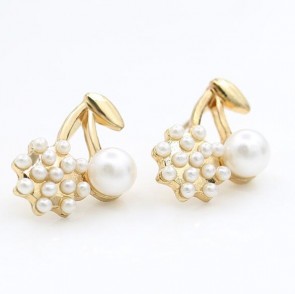 exquisite pearl ladies cherry earrings partysu earring