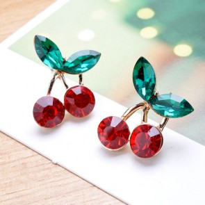  Hot Red Fresh Cherry New Design Sterile Earring