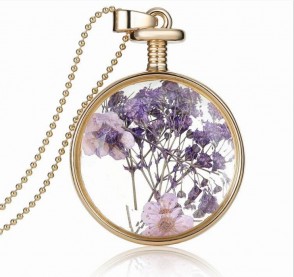 2016 Lavender Girls Sweater Wholesale Pendant Necklace