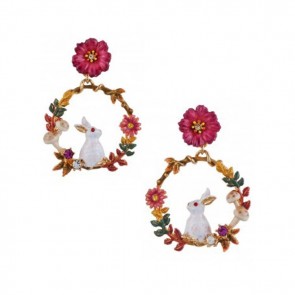 Resin Flower Fashion Girls Clip-on Earrings