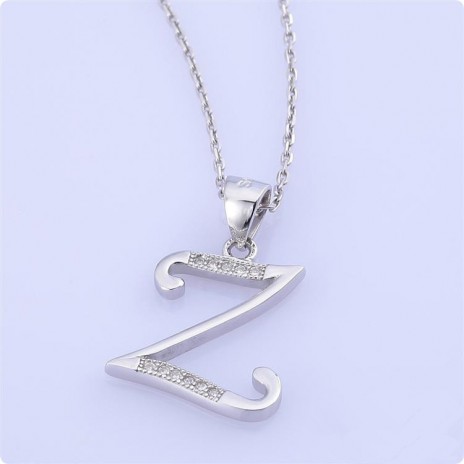 Yiwu Jewelry Factory Wholesale 925 silver letter Z Pendant