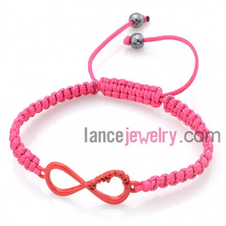 Trendy bracelet with No.8 shape accessories