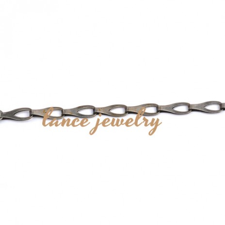 Wholesale decorative zipper head link iron chain