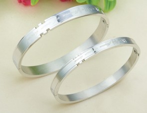 Titanium Steel Couple Bracelet Stainless Steel Couple Bracelet Korean Popular Bracelet
