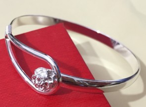 925 Silver Cherry Bracelet  Romantic Handmade Flower Bracelets