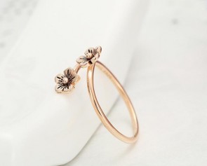 Top- selling 925 Sterling Silver Ring Korean Individual Handmade Small Flowers Ring