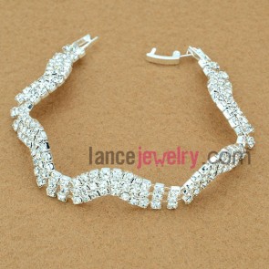 Fashion rhinestone beads decorated bracelet