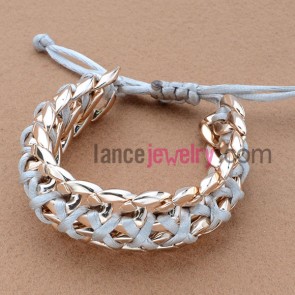 Fashion Korea silk cord weaving chain bracelet