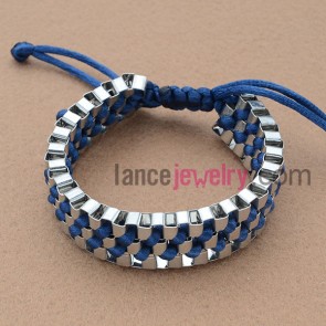 Fashion Korea silk cord weaving chain bracelet