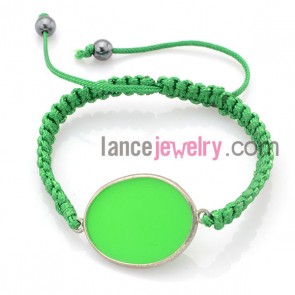 Delicate weaving bracelet with nice alloy parts