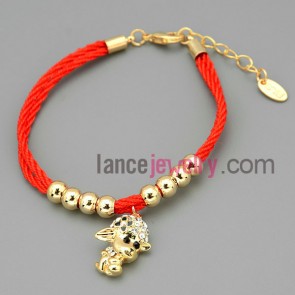 Visual animal chain link bracelet