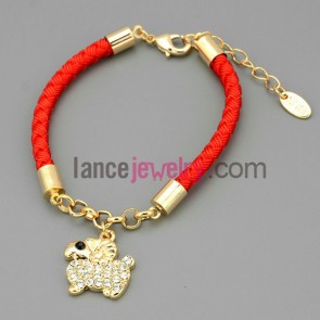 Cute little lamb chain link bracelet

