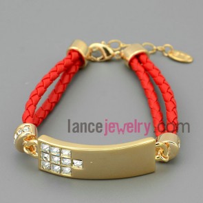 Original rectangular shape chain link bracelet

