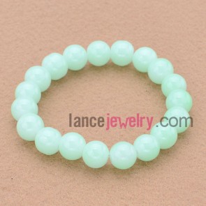 Delicate simple style stone bead bracelet.