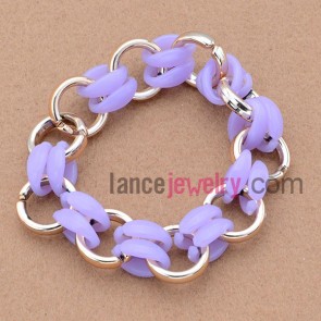 Delicate bracelet with ccb decoration