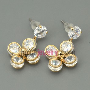 Fashion crystal & rhinestone drop earrings