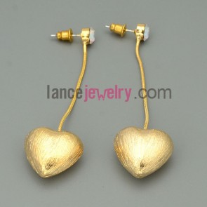 Sweet ccb heart model deocration drop earrings