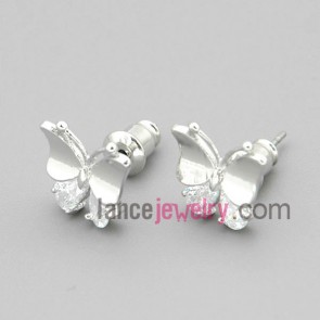 Butterfly studded earrings