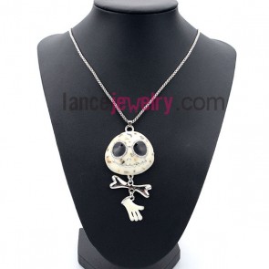Lovely skeleton model pendant decoration necklace