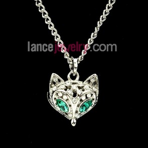 Lovely fox model pendant necklace