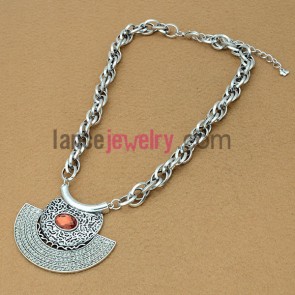 Light color series sweater chain necklace with special shape

