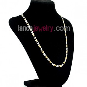 New Two Tone Stainless Steel Necklace Chain