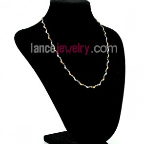 Nice Two Tone Stainless Steel Necklace Chain
