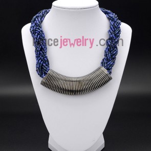 Cool series necklace with springs and small size measles