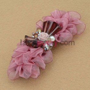 Nice imitation pearls beads decorated hair clip