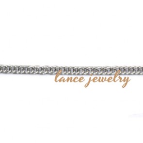 Best selling two-line iron chain,white or gold