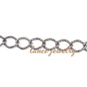 New Fashion Gold/White-Plated Engraved Pattern Decorative Chain 
