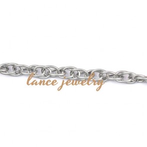 Hot Good-looking Thin Loop Gold/White-Plate Tight Link Chain 