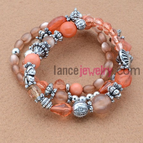 Elegant acrylic & CCB bead bracelet 