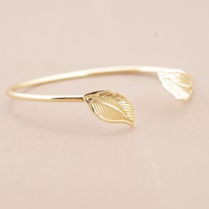 European And American Trade Jewelry Simple Fashion Jewelry Metal Leaves Easy-matching Bracelet
