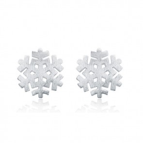 Top-selling 925 silver Korean Silver Snowflake Christmas Drawing Earrings 