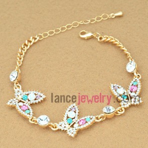 Colorful series bracelet with butterfly model
