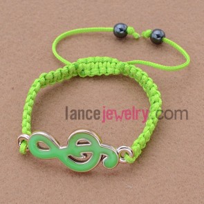 Delicate weaving bracelet with alloy findings