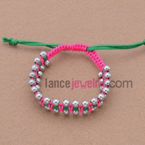 Faashion weaving bracelet with CCB beads