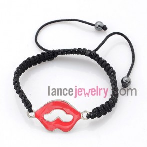 Fashion Red Mouth model decorated bracelet