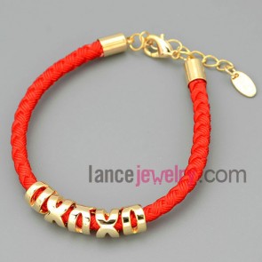 Exquisite letter chain link bracelet