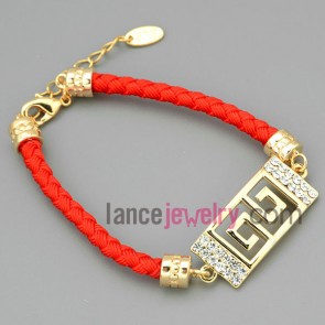 Creative hollow shape chain link bracelet

