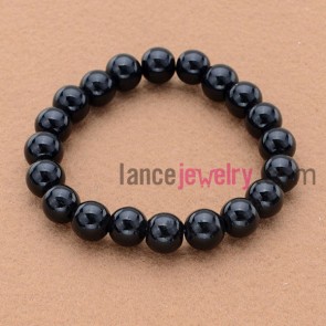 Classic dark color bead bracelet.