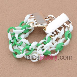 Trendy bracelet wioth ccb decoration