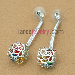 Colorful series earrings with beads