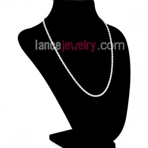 New Silver Stainless Steel Necklace Chain,Rolling Style