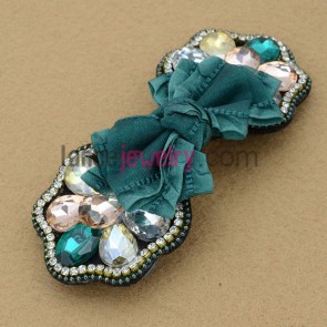 Mix color crystal beads decoration hair clip