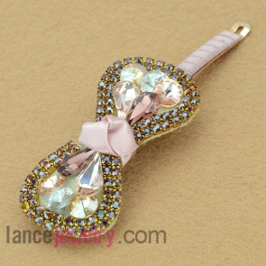 Nice ccb beads and crystak beads decorated hair clip