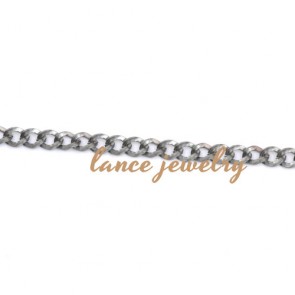 2017 New S Round Gold/White-Plated Jewelry Link Chain
