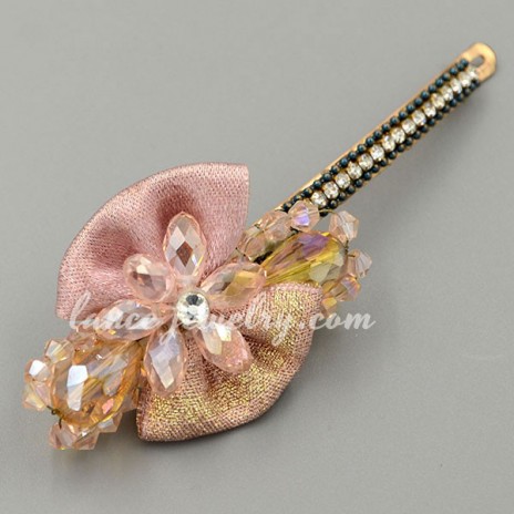 Exquisite rhinestone & bowknot decoration hair clip